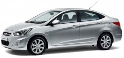 Hyundai Accent Blue 2017 Model